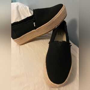 Toms Black Espadrilles